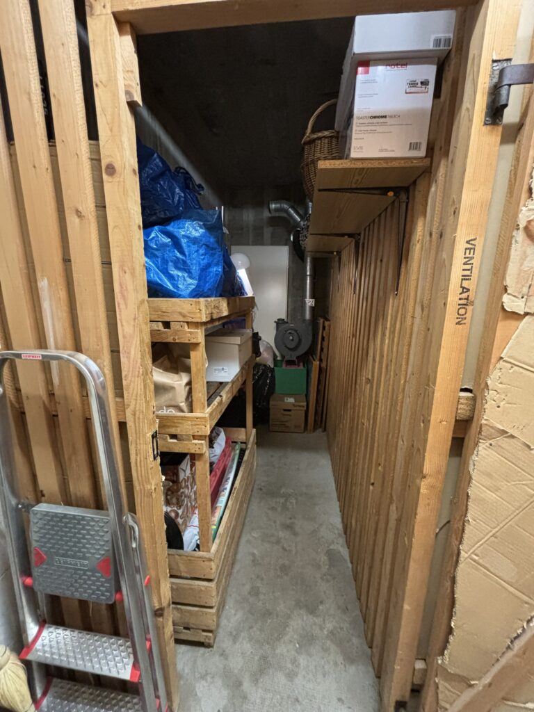 Désencombrement et réorganisation d’une cave